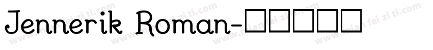 Jennerik Roman字体转换